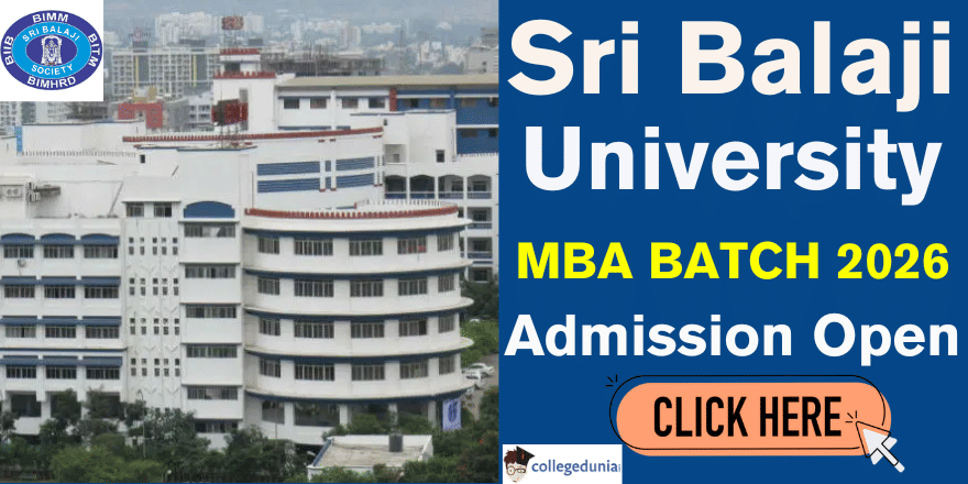 Sri Balaji University Revised MBA 2026 Admission Deadline
