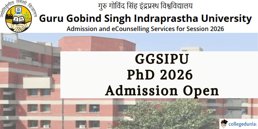 GGSIPU PhD Admission 2026 Open