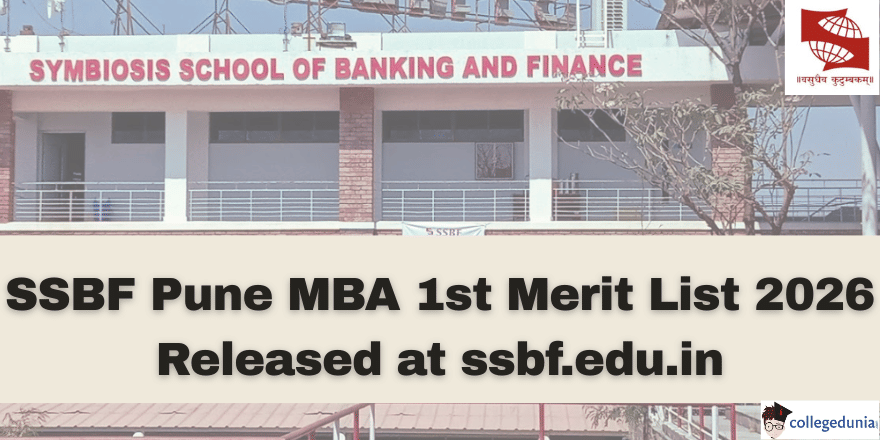 SSBF Pune MBA 1st Merit List 2026 Released