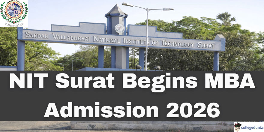  NIT Surat Begins MBA Admission 2026