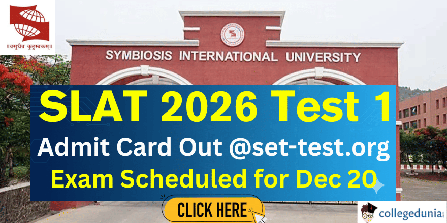 SLAT 2026 Admit Card Out for Test 1