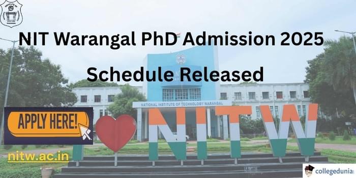 NIT Warangal PhD Admission 2025 Schedule Released