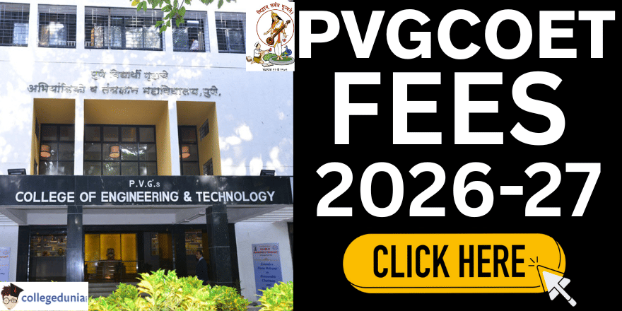 PVGCOET Fee Structure 2026 27