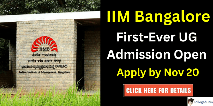 IIM Bangalore Opens Admissions for Four-Year UG Programmes 2026