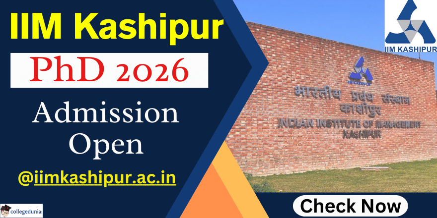 IIM Kashipur PhD Admission Open  2026