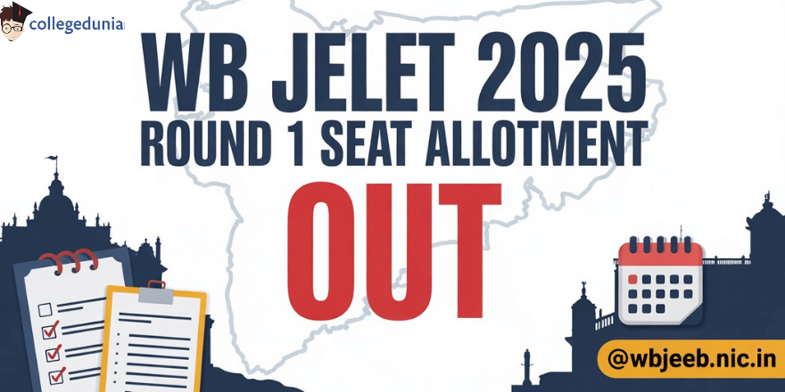 WBJEE JELET 2025 Round 1 Seat Allotment Out