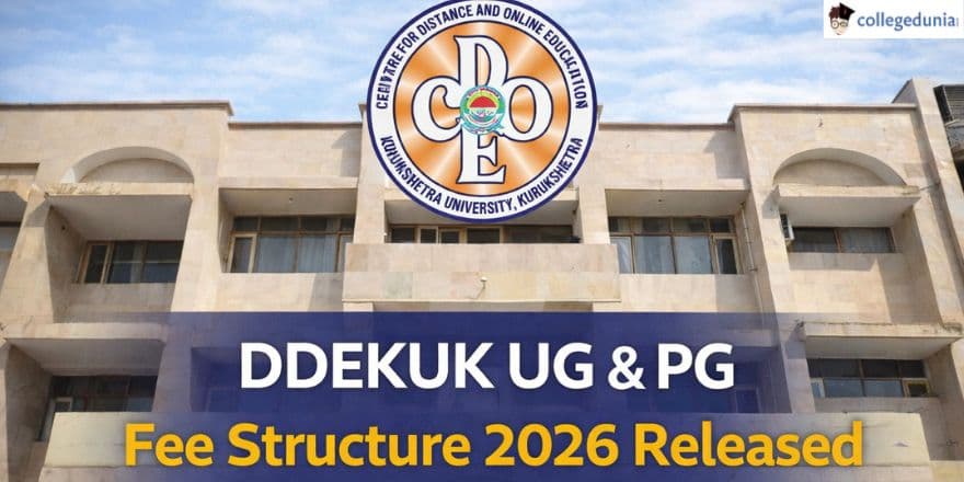 DDEKUK UG & PG Fee Structure 2026 Released