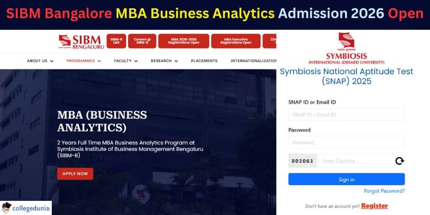 SIBM Bangalore MBA Admission 2026 Open