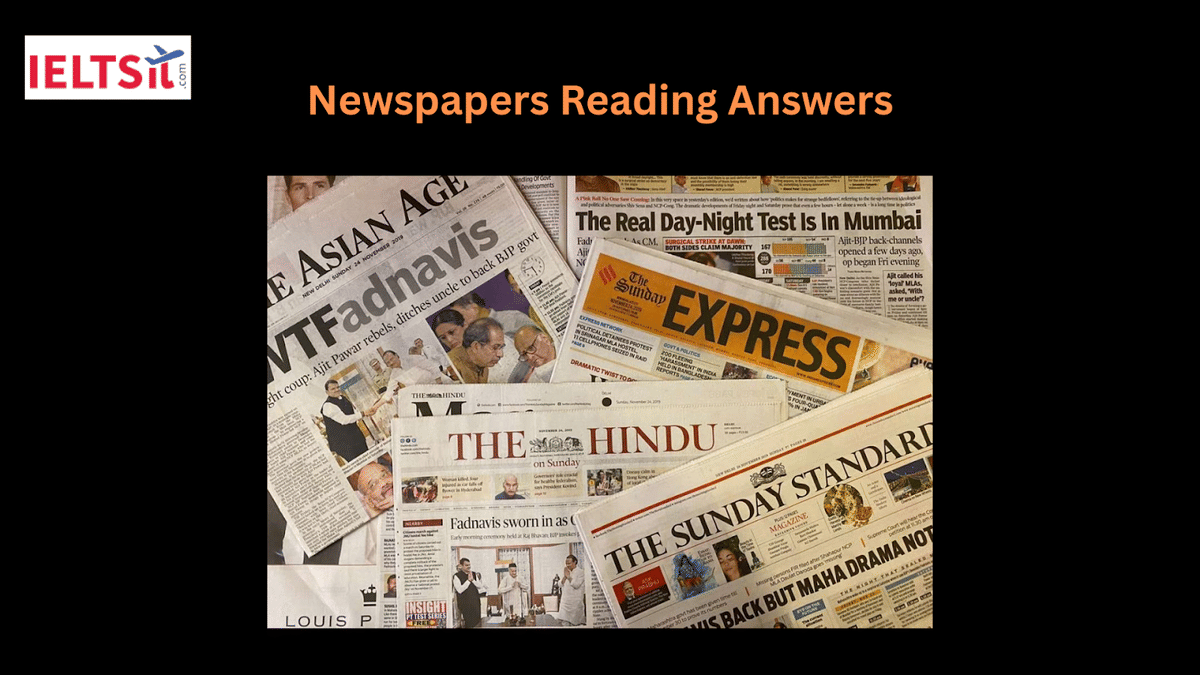 Newspapers Reading Answers