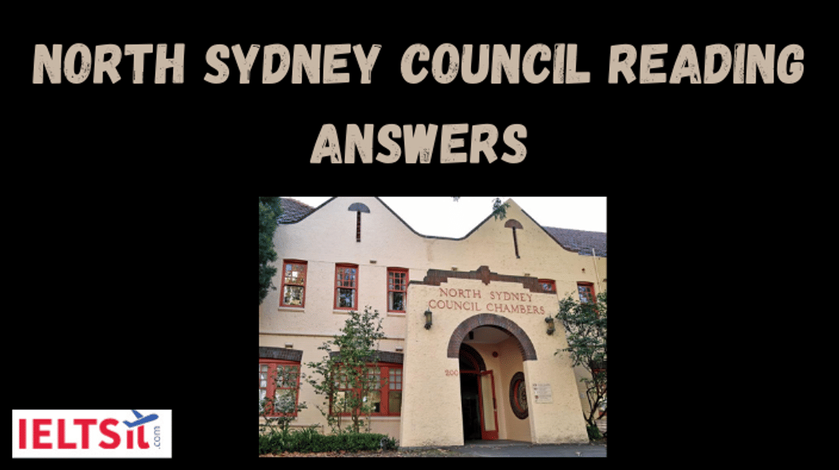 North Sydney Council Reading Answers