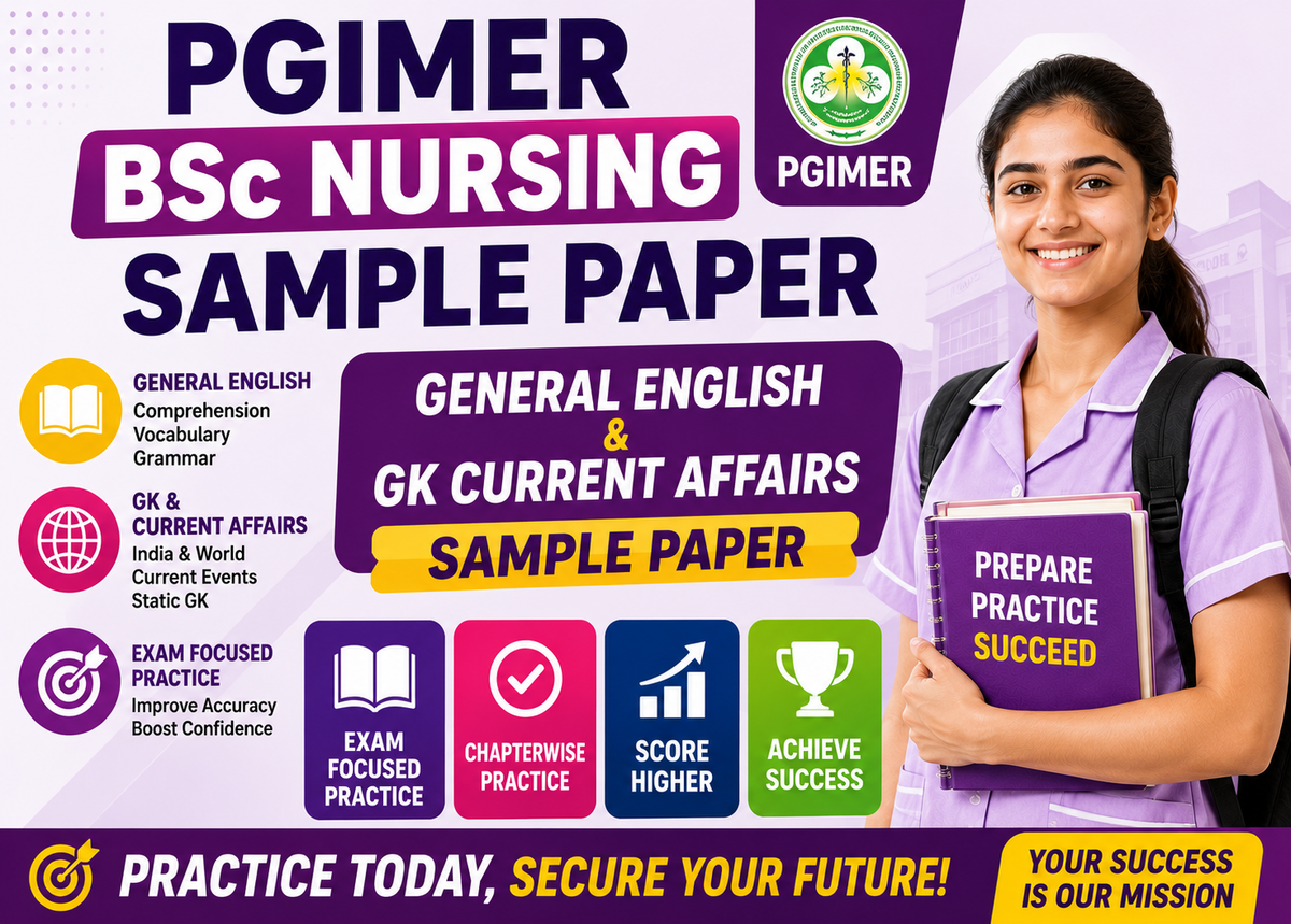 PGIMER English & GK Sample Paper