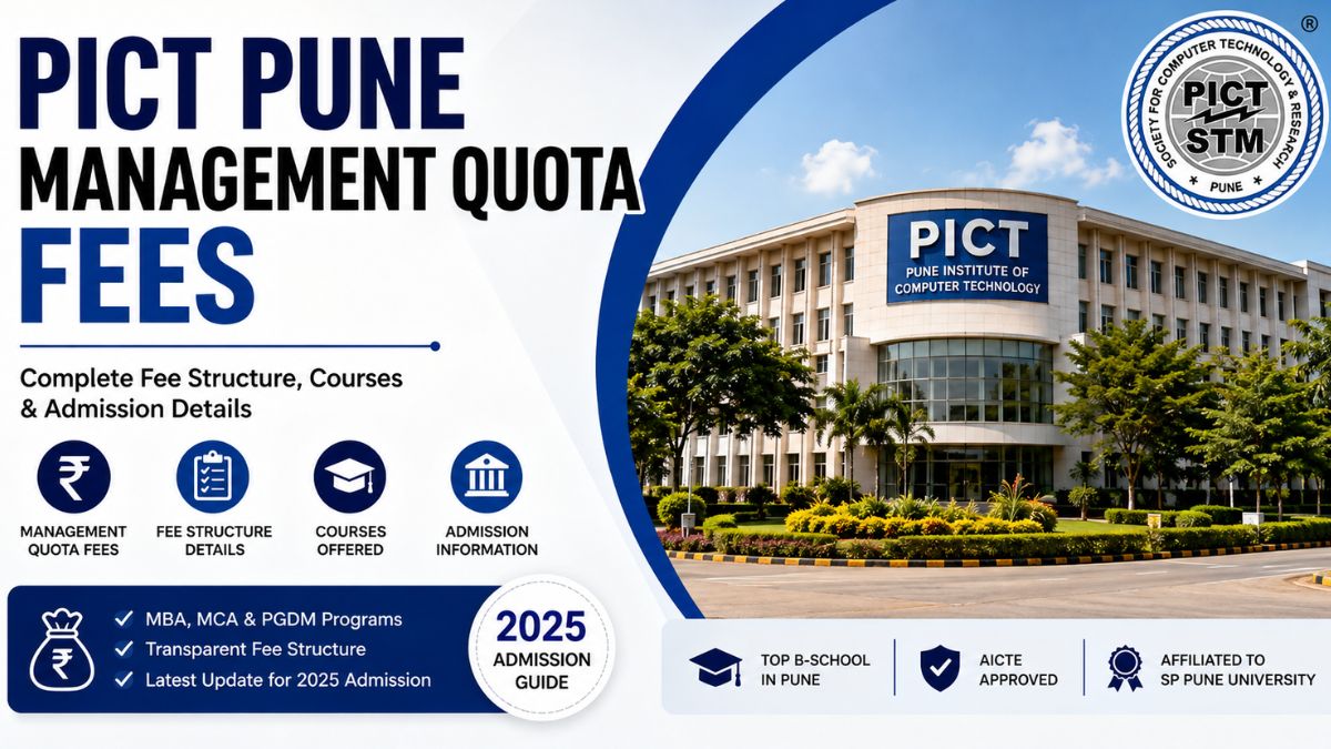 PICT Pune Management Quota Fees 2026 - 27 &ndash; Total BTech & MTech Course Fees