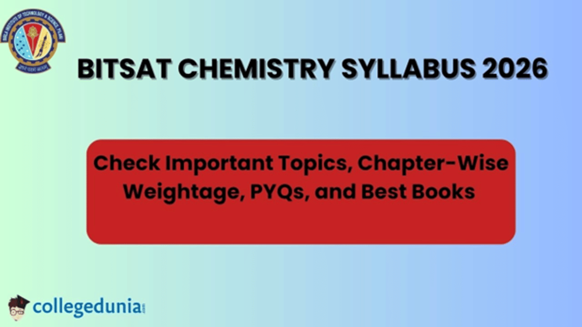 BITSAT Chemistry Syllabus 2026