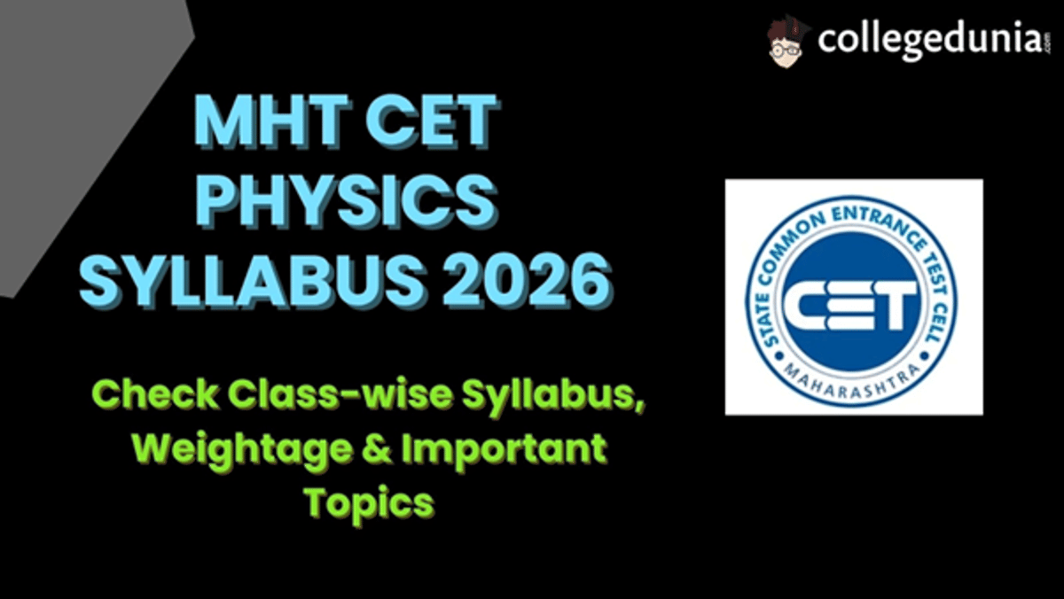 MHT CET Physics Syllabus 2026