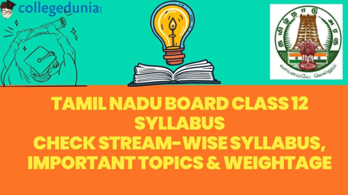 Tamil Nadu Board Class 12th syllabus