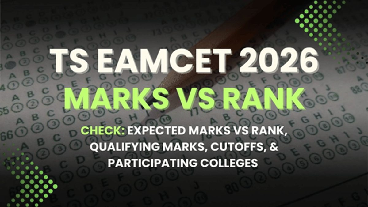 TS EAMCET Marks Vs Rank 2026