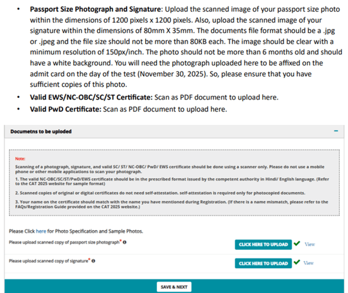 CAT 2026 Application Form: Step-by-Step Guide, Documents & Photo Specs