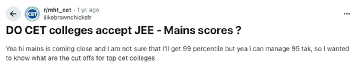 List of Colleges Accepting JEE Main Score in Maharashtra