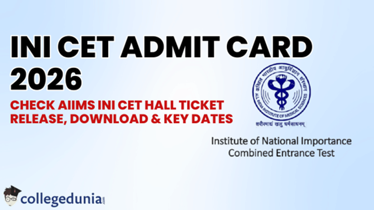INI CET Admit Card 2026