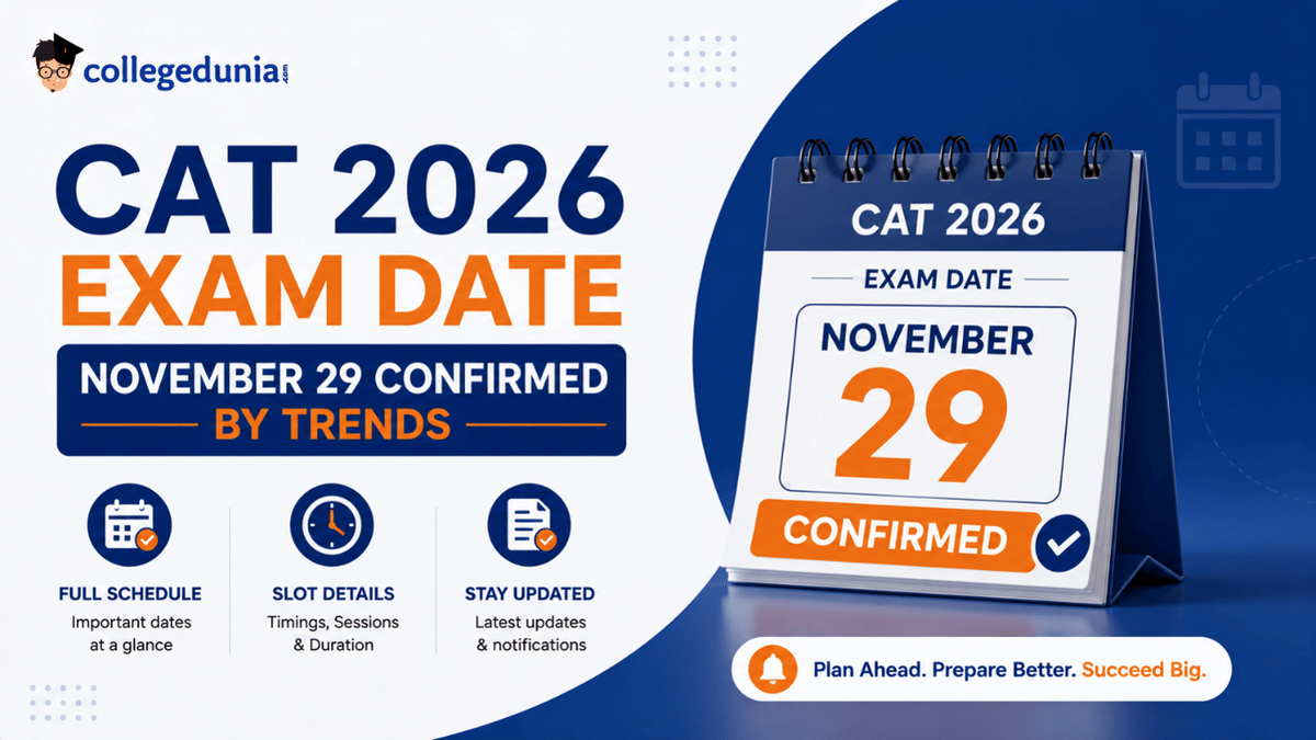 CAT 2026 Exam Date November 29 Confirmed by Trends: Full Schedule & Slot Details