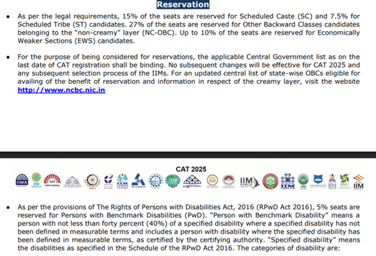 CAT 2026 Eligibility Criteria: 50% Marks Rule, Final-Year Students & Reservation