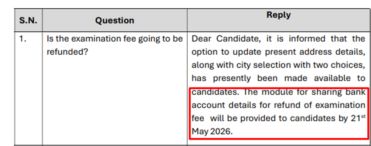 NEET 2026 Fee Refund Process: Portal Live from May 21, Category-Wise Amounts