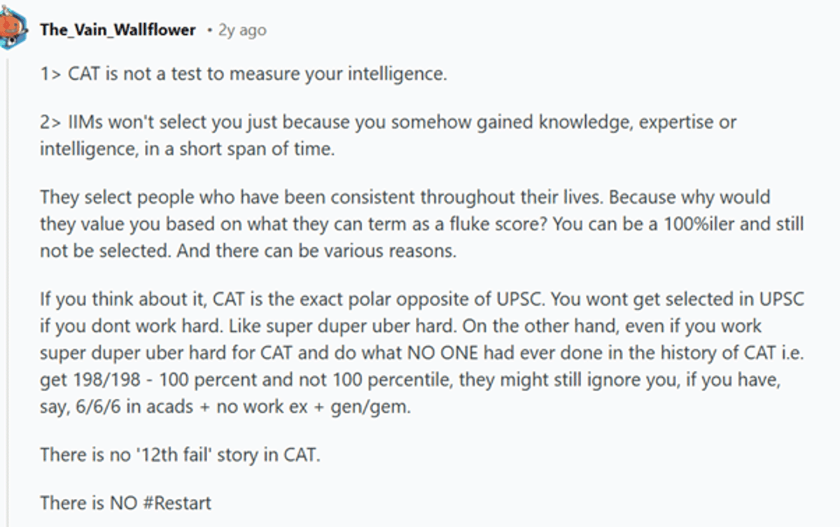 Minimum vs Actual CAT 2025 Cutoff for General Category