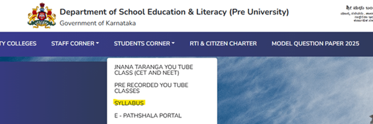 Karnataka 2nd PUC Syllabus 2026