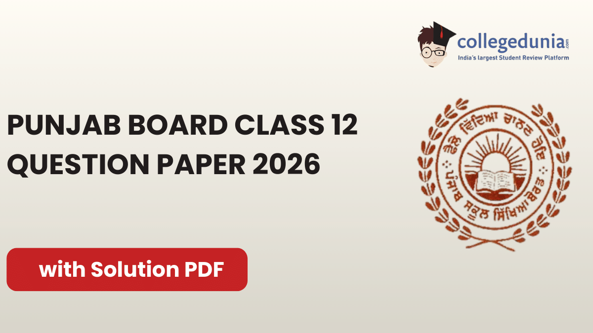 Punjab Board Class 12 Question Paper 2026