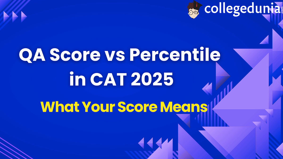 QA Score vs Percentile in CAT  2025