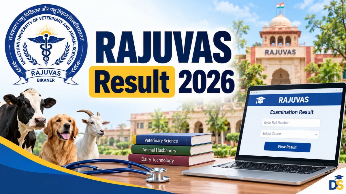 RAJUVAS Result 2026: Check Date-wise B.V.Sc., B.Tech and AHDP Results Released at rajuvas.ac.in