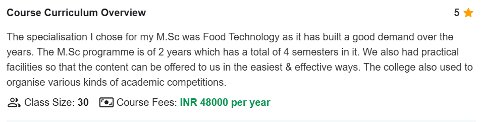 CFTRI Student Review