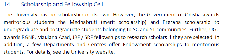 Ravenshaw University Scholarship