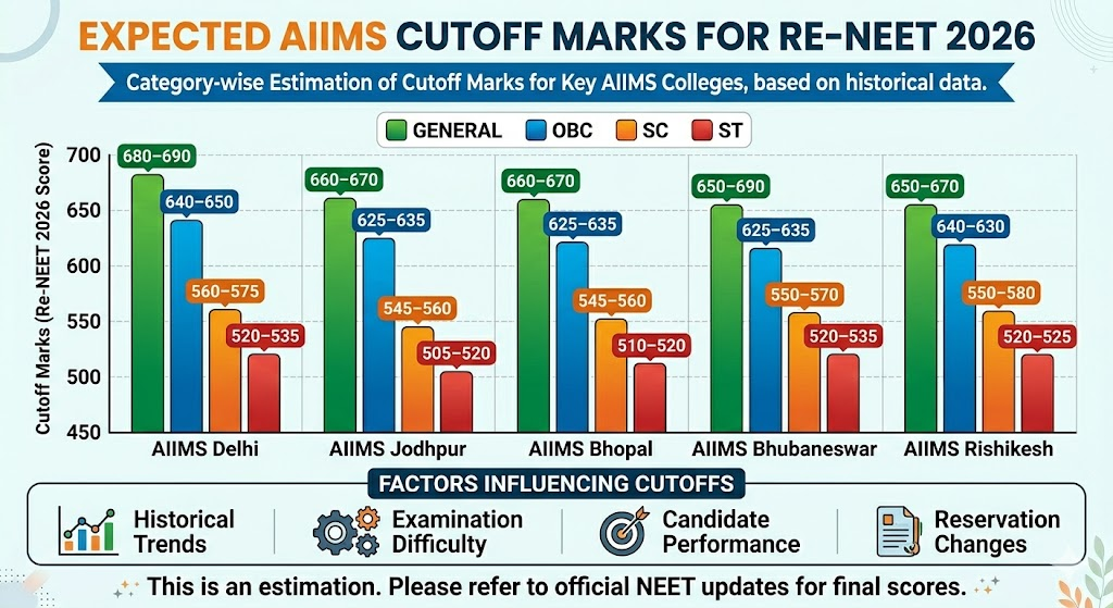 Re-NEET 2026 Expected Cutoff Marks for AIIMS