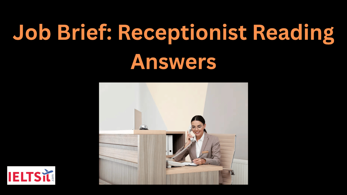 Receptionist Reading Answers