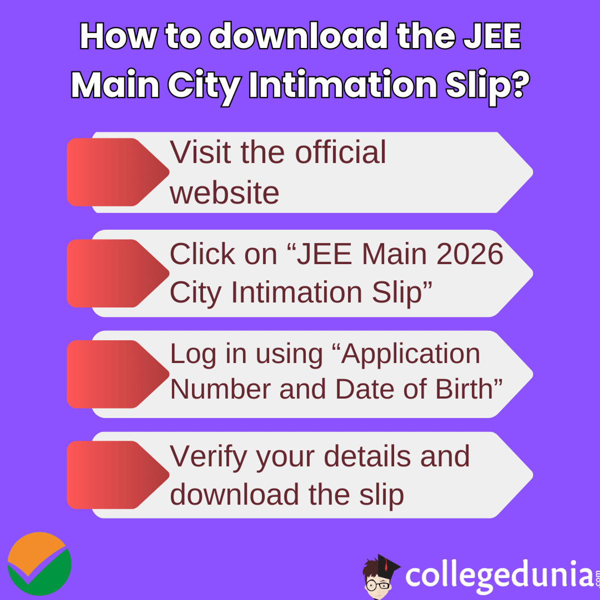 JEE Main City Intimation Slip