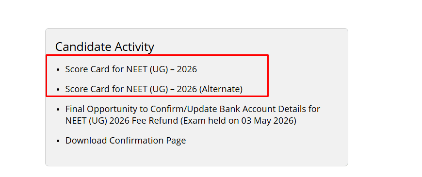 How to Check NEET result