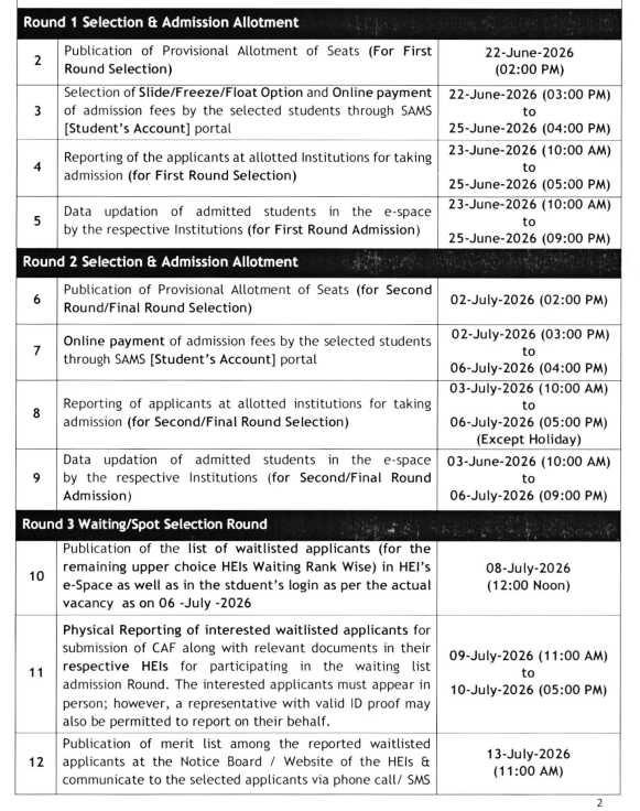 Odisha SAMS UG Registration Deadline Extended to June 16 2026