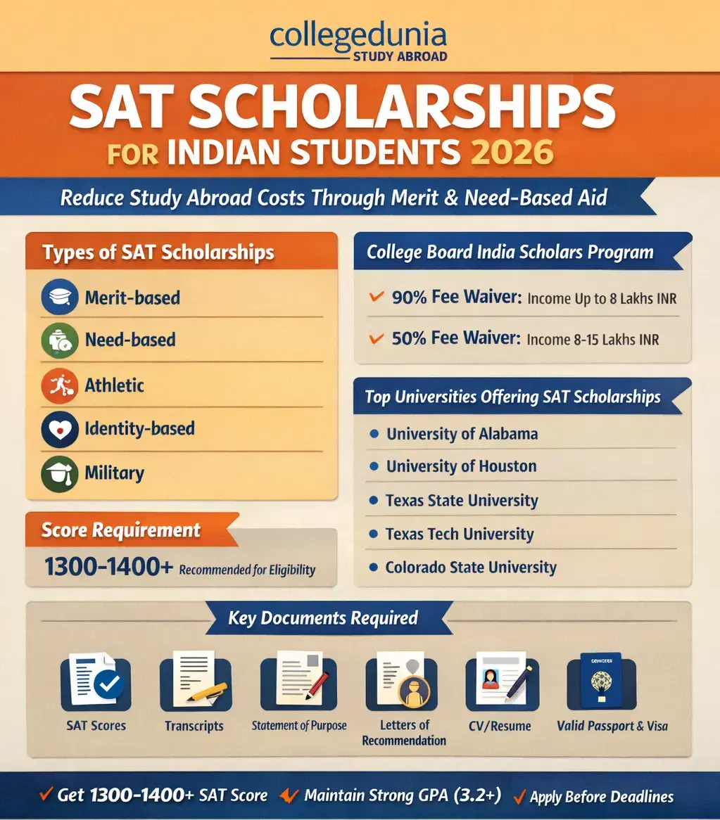 SAT Scholarships for Indian Students 2026