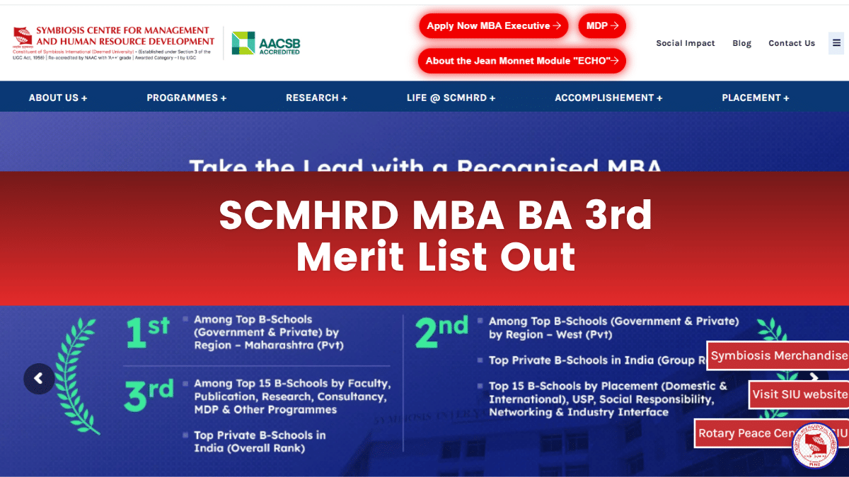 SCMHRD MBA BA