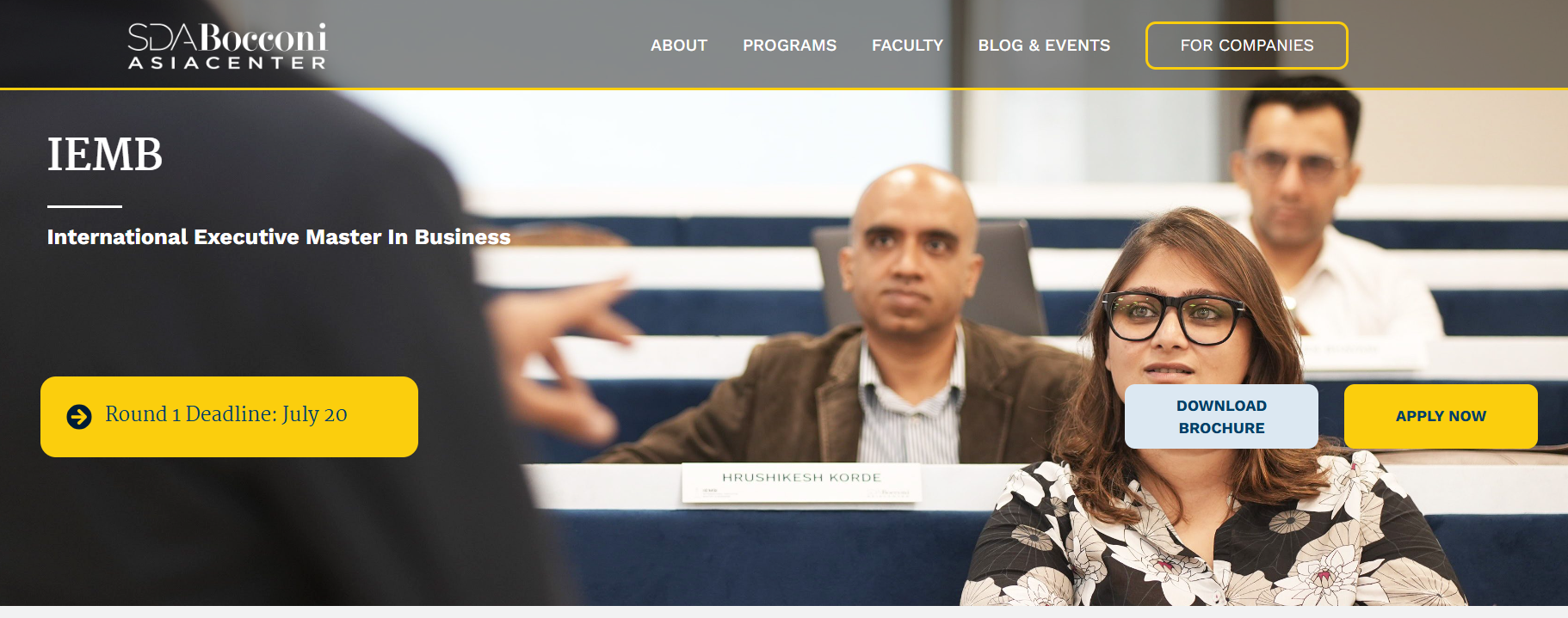 SDA Bocconi Asia Center Mumbai IEMB 2026 Round 1 Applications Open