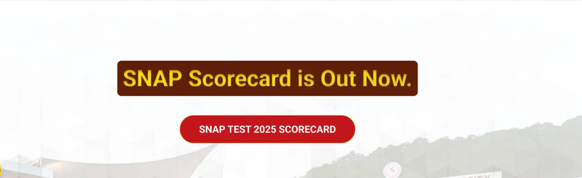 SNAP Result 2025 are out