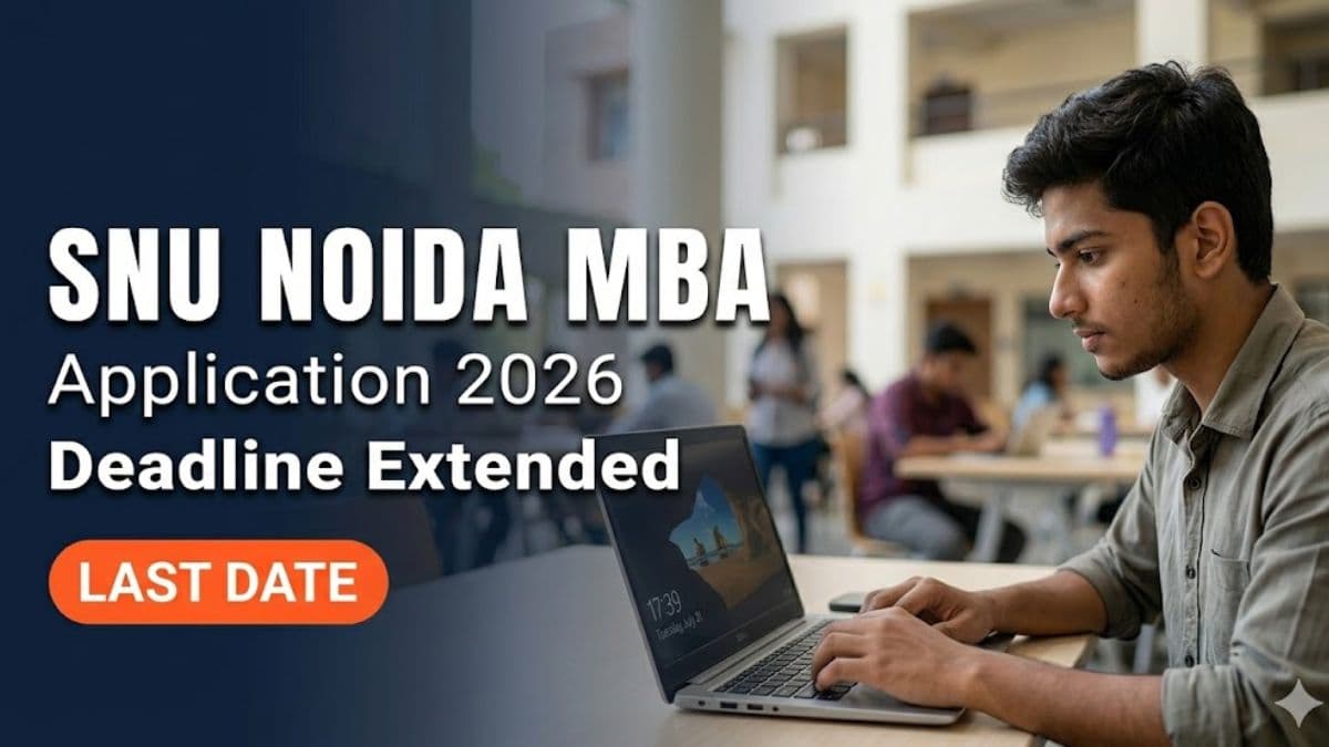 SNU Noida MBA Admission 2026 Deadline Extended