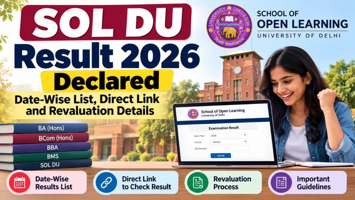 SOL DU Result 2026 Declared: Date-Wise List, Direct Link and Revaluation Details