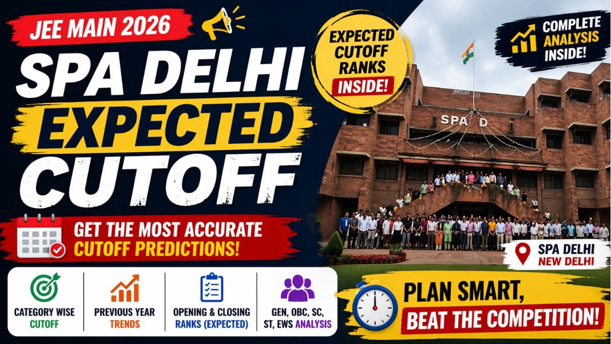 SPA Delhi JEE-Main Cutoff 2026