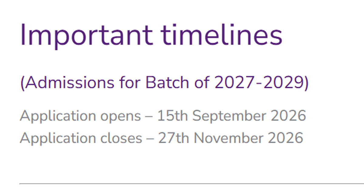 SPJIMR Important timeline
