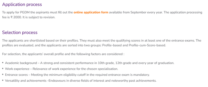 SPJIMR&nbsp;PGDMSelection & Admission Process