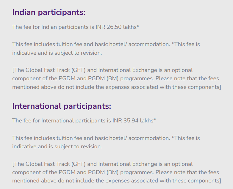 SPJIMR PGDM Fees 2026