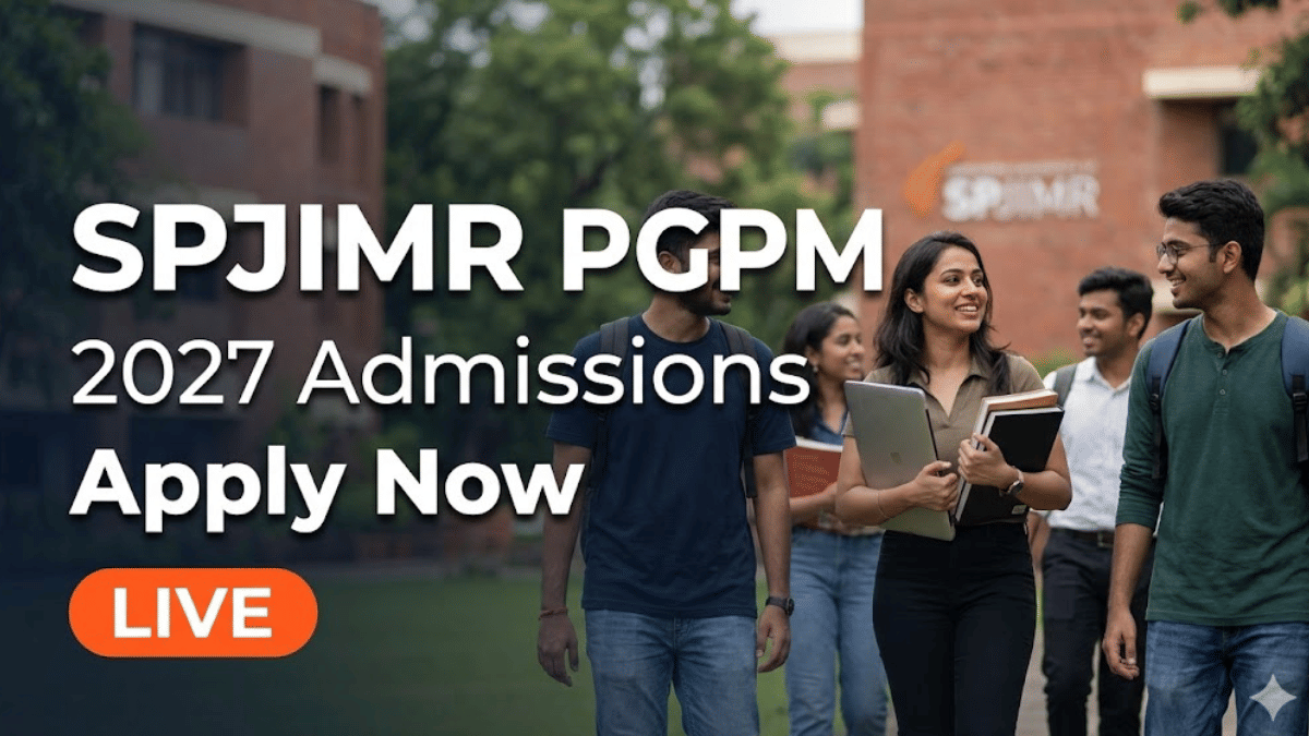 SPJIMR PGPM Admission 2026 Open in 3 Phases