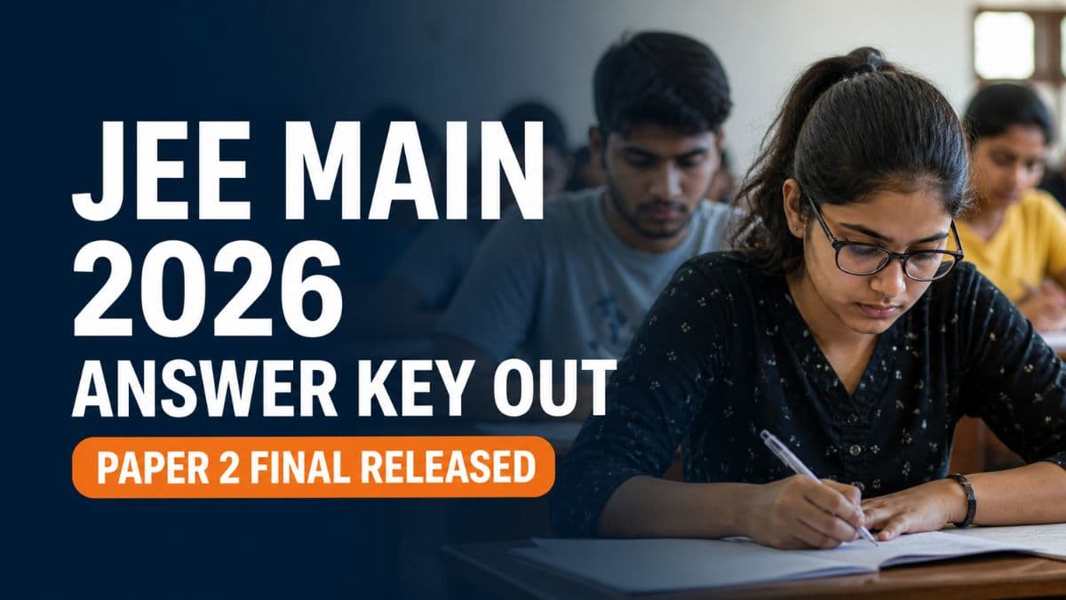 JEE Main 2026 Session 2 Paper 2 Final Answer Key Out 